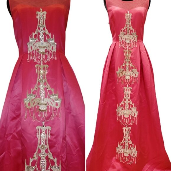 Luxury Designer Couture Evening Wedding Cocktail Runway Party Prom Gown Dress NW - Picture 6 of 12